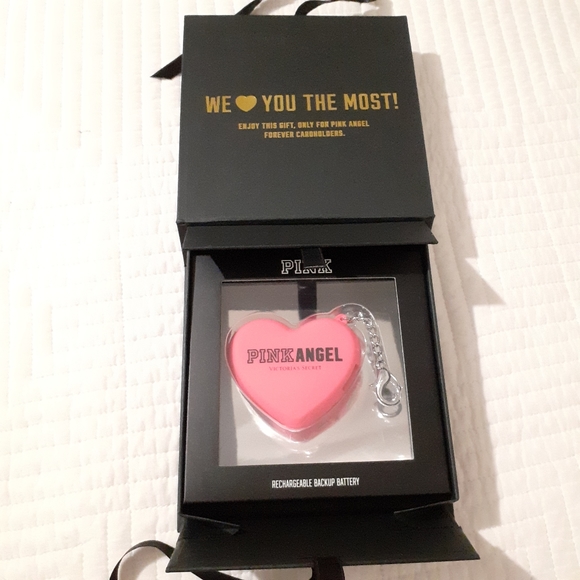 NEW Victoria's Secret PINK Angel Forever Portable Charger - Picture 1 of 2
